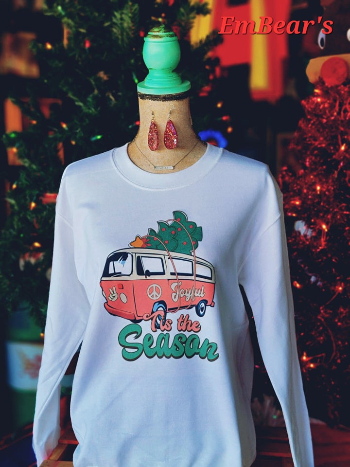 Retro Bus Christmas Sweatshirt